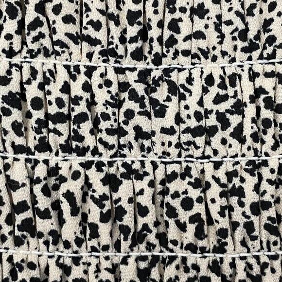 Sienna Sky Women Dress Medium Black Ditsy 90s Y2k Day-Date Picnic Sundress - Picture 11 of 16